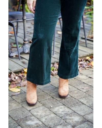 Pantalon en velours vert