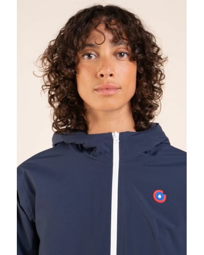 Parka Flotte Lazare bleue marine