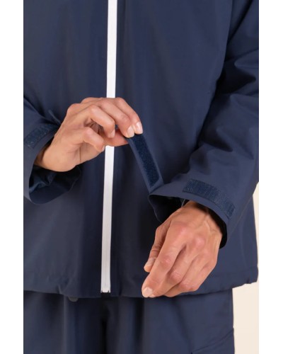 Parka Flotte Lazare bleue marine