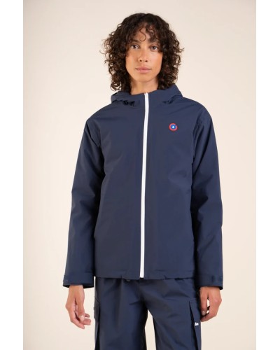 Parka Flotte Lazare bleue marine