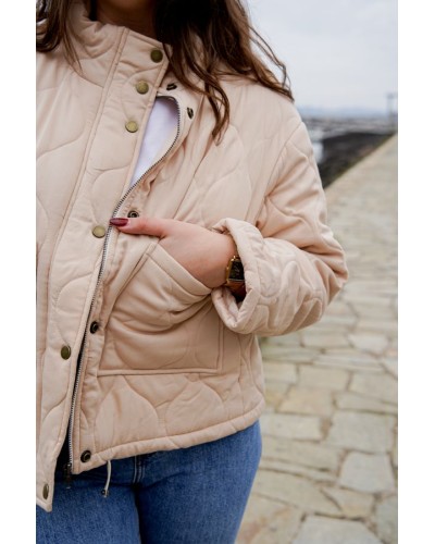 Veste matelassée beige