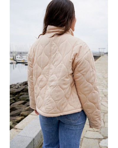 Veste matelassée beige