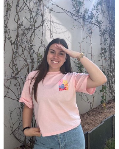 Tee-shirt rose pâle