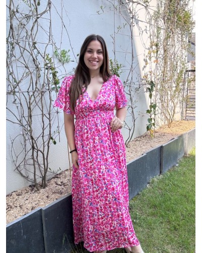 Robe longue à imprimés