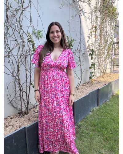 Robe longue à imprimés