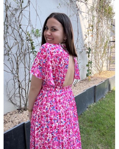 Robe longue à imprimés