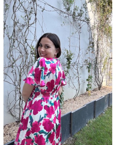 Robe fluide à imprimés