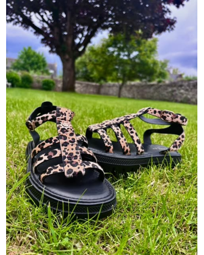 Sandales léopard