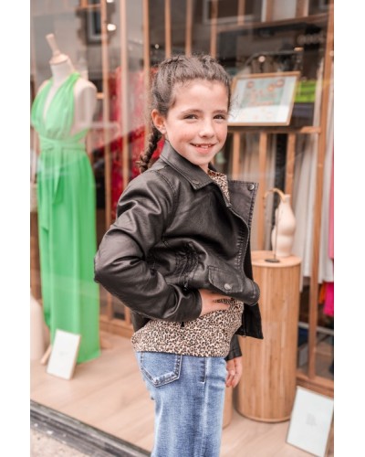 Perfecto en cuir noir
