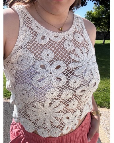 Haut en crochet