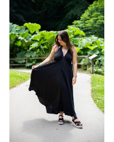 Robe longue noire