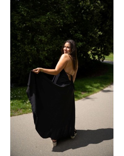 Robe longue noire