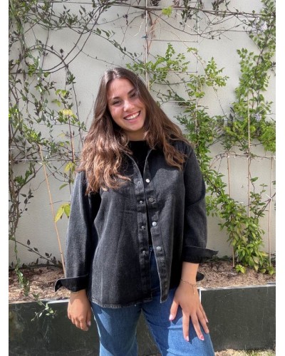 Veste noire à col