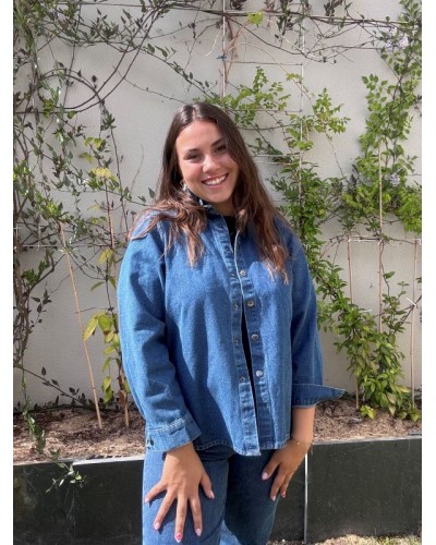 Veste en jean à col