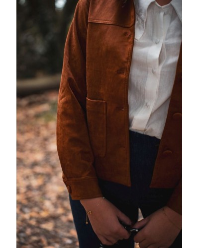 Veste en suédine