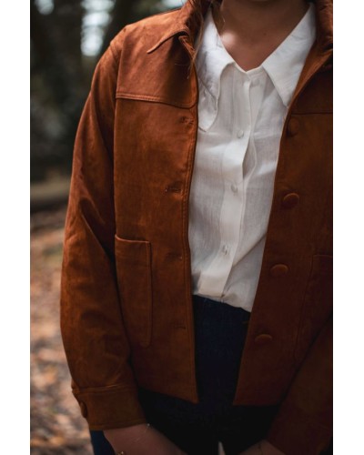 Veste en suédine