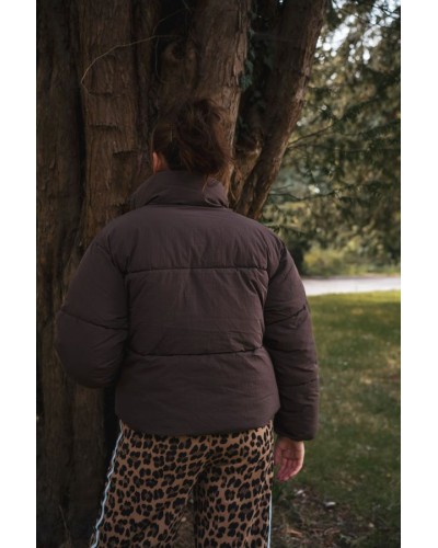 Manteau matelassé marron