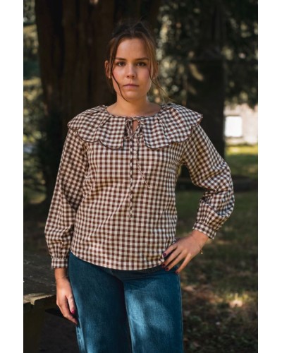 Blouse à carreaux