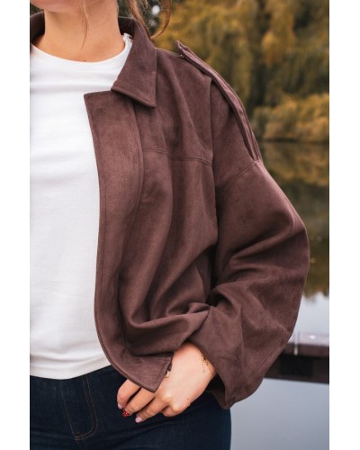 Veste en Daim Chocolat