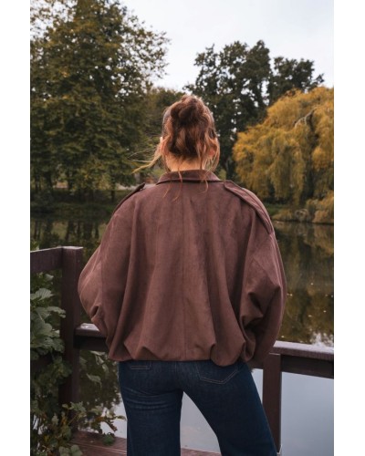 Veste en Daim Chocolat