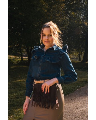 Chemise en Jean à Volants