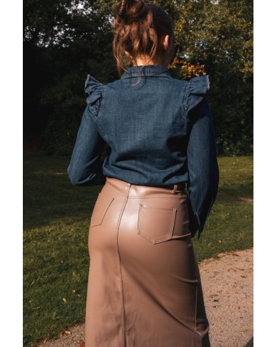 Chemise en Jean à Volants