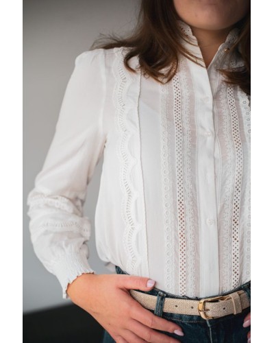 Blouse Blanche Brodée