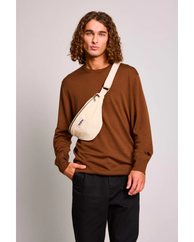 Sac Banane Olivia Velours beige