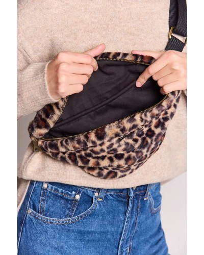 Sac Banane Olivia Fausse Fourrure Léopard