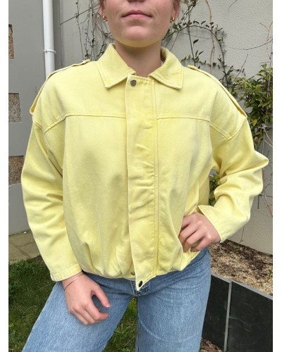 Veste en Denim Jaune