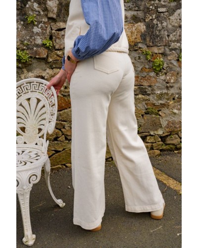 Jean large ecru Jaden