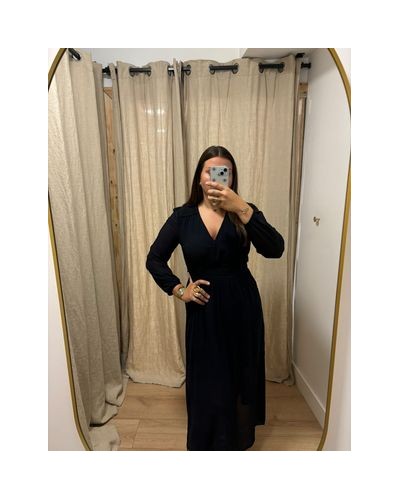 Robe longue  bleu marine