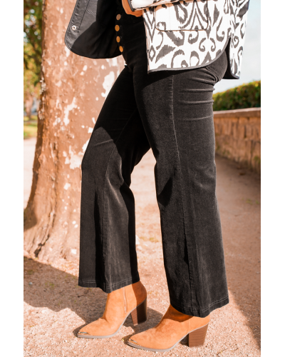 Pantalon en velours noir